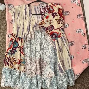 BUCKETLIST Pink and Purple Artistic blouse